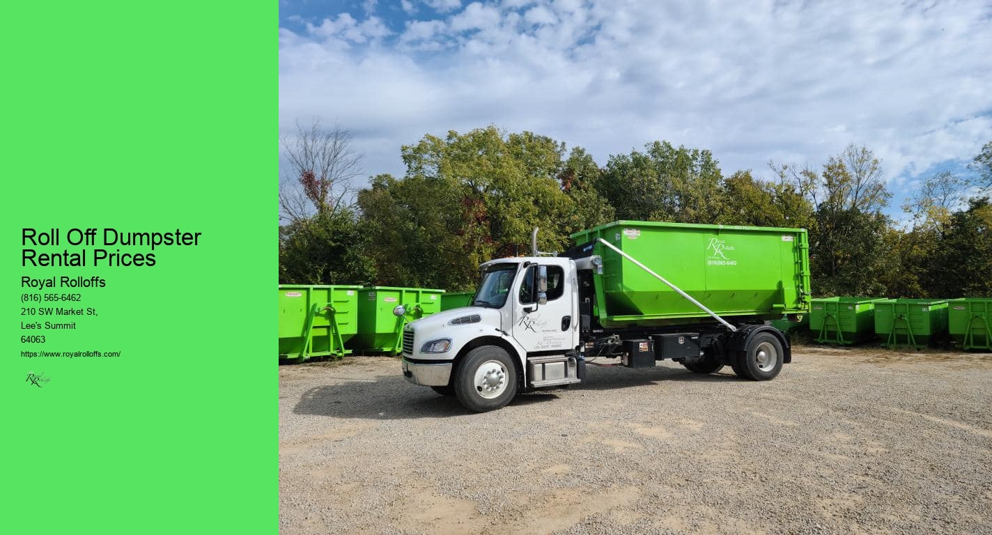 Roll Off Dumpster Rental Prices